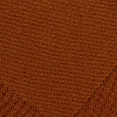 Orange Ribbed Rib Knit, Polyester