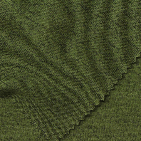 Green Marl Chunky Knit, Viscose-Poly, 285 gsm