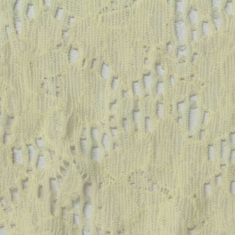 Light Yellow Openwork Lace, Nylon