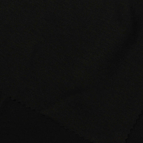 Polyester Viscose Blend Knit Fabric, 170 gsm, 160 cm — Black, ref EF-238555