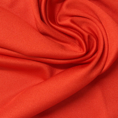 Polyester Stretch Milk Silk Knit Fabric, 185 gsm, 160 cm — Orange