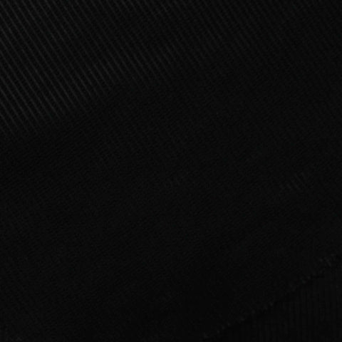 Viscose Polyester Stretch Rib Knit Fabric, 200 gsm, 175 cm — Black