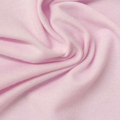 Polyester Stretch French Terry Fabric, 190 gsm, 165 cm — Pink