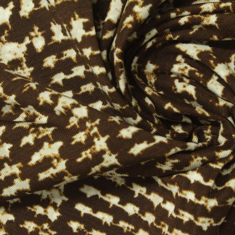 Brown Horizontal-Dash Knit, Tencel Lyocell