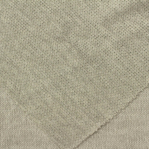 Light Grey Heathered-Marl Chunky Knit, Poly-Viscose, 160 gsm