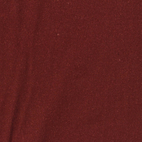 Dark Red Marl Jersey Knit, Cotton, 201 gsm