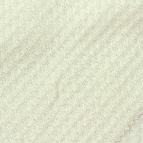 Brushed Waffle Knit Fabric, 205 gsm, 146 cm — Beige