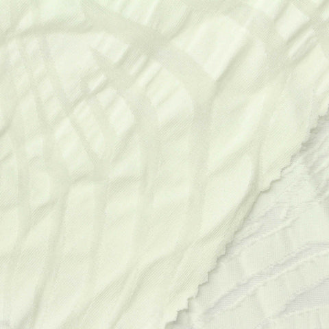 Cream Tone-on-Tone Jacquard, Polyester, 200 gsm