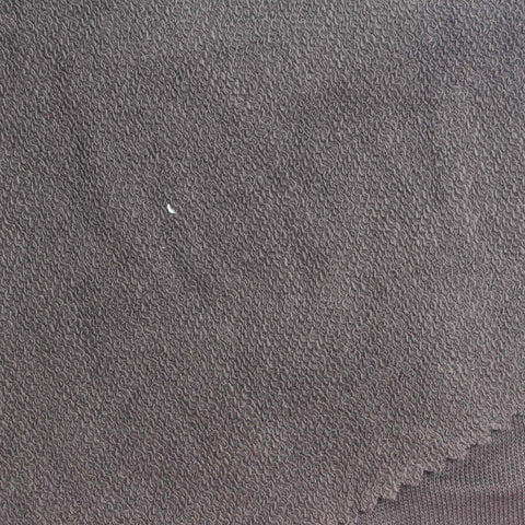100% Cotton French Terry Fabric, 280 gsm, 190 cm — Grey