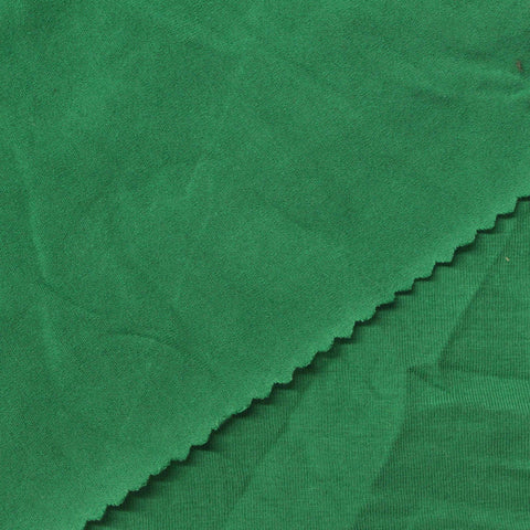 Cotton Stretch Jersey Knit Fabric, 150 gsm, 165 cm — Green