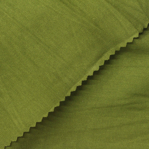 Viscose Nylon Piqué Knit Fabric, 185 gsm, 168 cm — Green