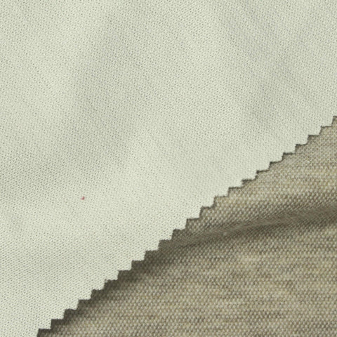Light Brown Heather Piqué Knit, Polyester