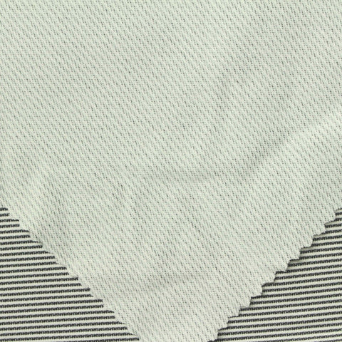 Black Horizontal-Stripe Jersey Knit, Polyester, 220 gsm, 161 cm