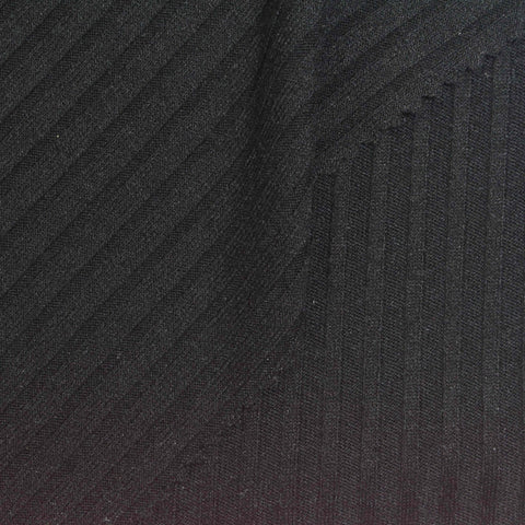 Rib Knit Fabric, 255 gsm — Black
