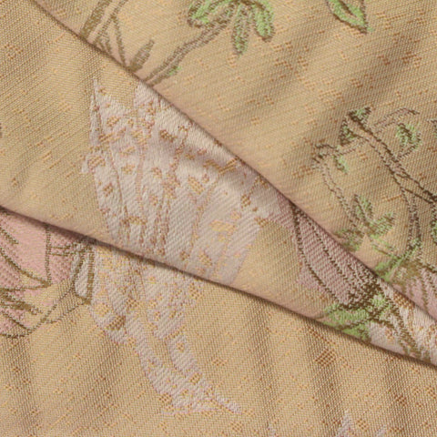 Pink Floral Jacquard, Polyester, 135 gsm