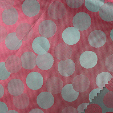 Pink Dots Jacquard, Poly-Viscose