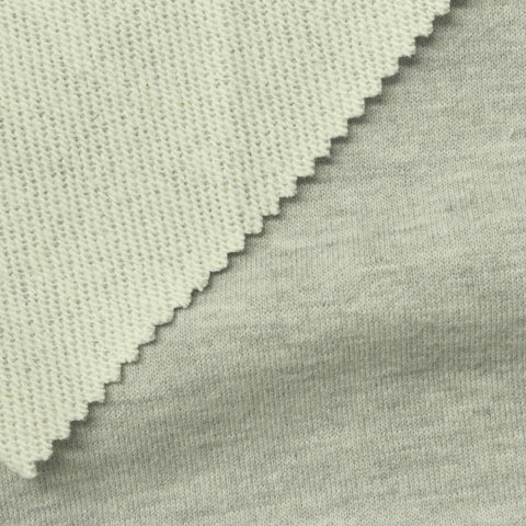 Light Grey Marl French Terry, 200 gsm