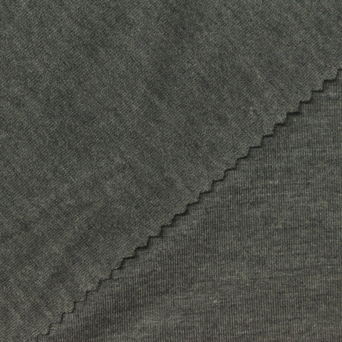 Dark Grey Marl Jersey Knit, Poly-Viscose, 145 gsm, 150 cm, ref EF-278566