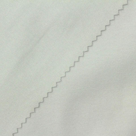 Cotton Stretch Rib Knit Fabric, 215 gsm, 180 cm — Grey