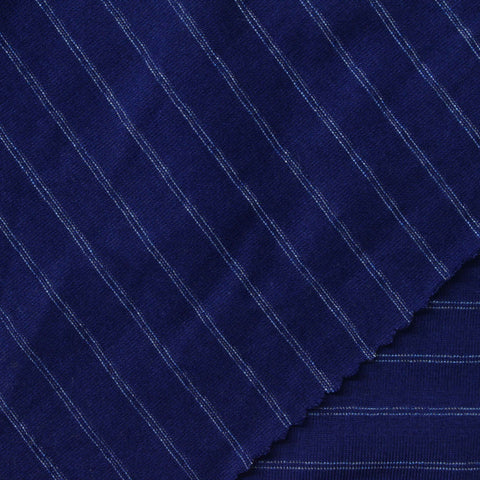 Light Blue Stripes Jersey Knit, Viscose, 230 gsm