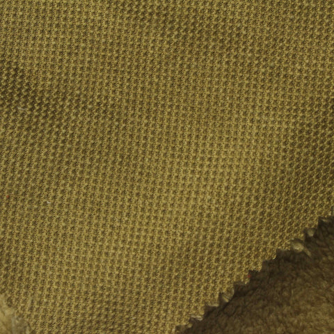 Khaki Plush Jersey Knit, Polyester