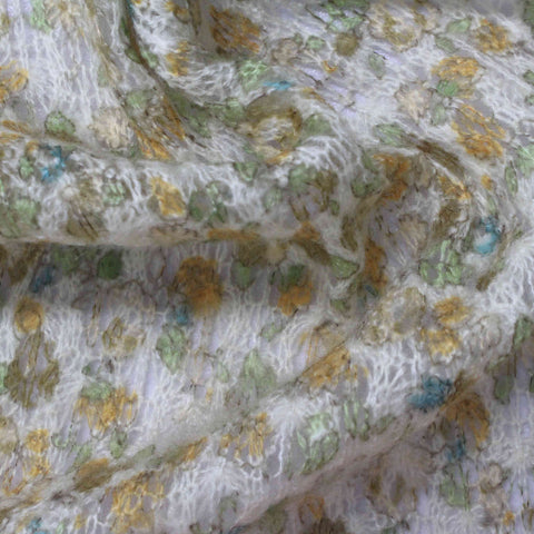 Yellow Floral Jacquard