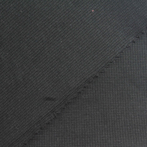 Dark Grey Marl Rib Knit, 360 gsm