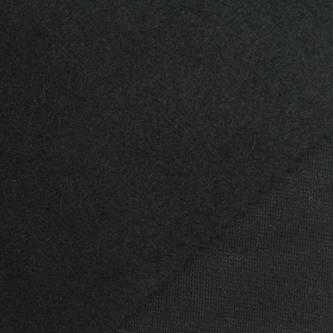 Black French Terry, Poly-Cotton