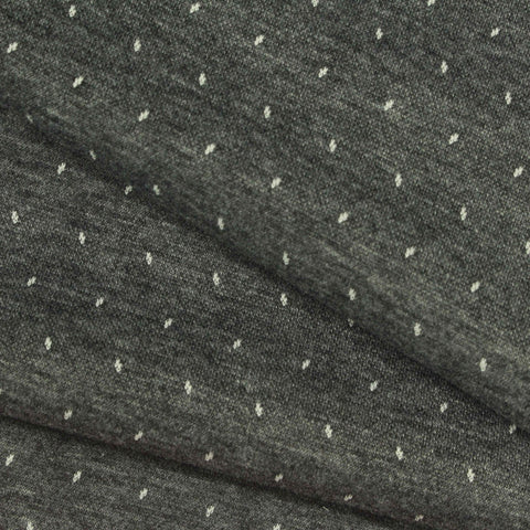 White Dot Ponte Knit, Viscose-Poly
