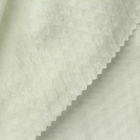 Jacquard Polyester Stretch Knit Fabric, 230 gsm, 150 cm — Beige