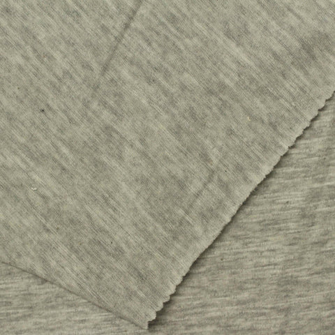 Grey Marl Jersey Knit, Cotton-Poly, 160 gsm, ref EF-239630