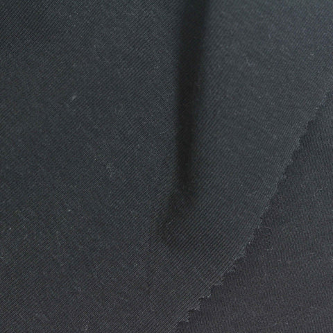 Black Rib Knit, Cotton