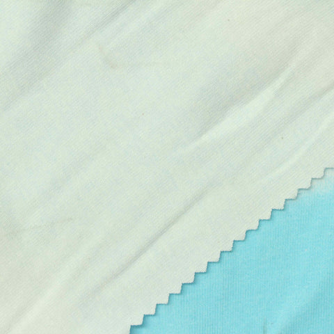 Light Blue Abstract Rib Knit, Cotton