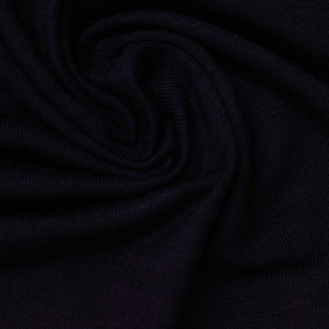 Navy Marl Jersey Knit, Viscose, 147 gsm