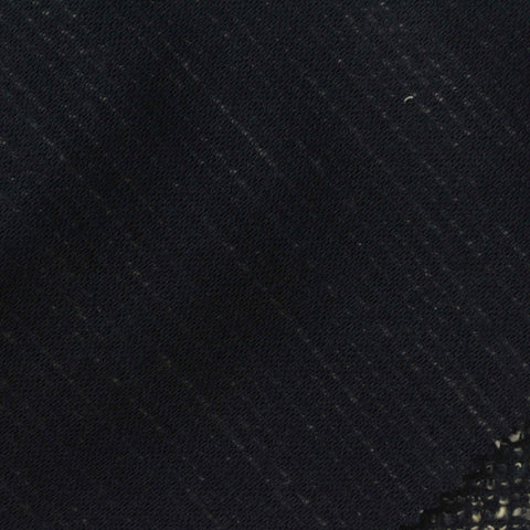 Black Textured Chunky Knit, Cotton-Poly