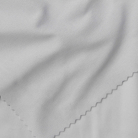 Light Grey Interlock Knit, Nylon-Spandex