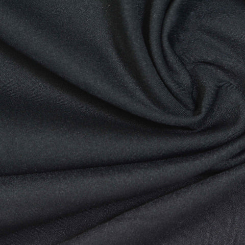 Black Interlock Knit, Nylon-Spandex