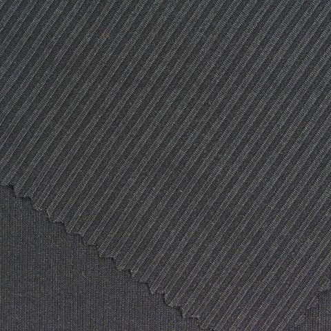 Dark Charcoal Ribbed Rib Knit, Polyester