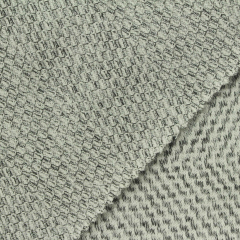 Dark Grey Marl Jersey Knit, Poly-Viscose, 270 gsm