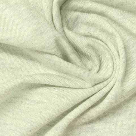 Pale Yellow Marl Jersey Knit, Poly-Cotton