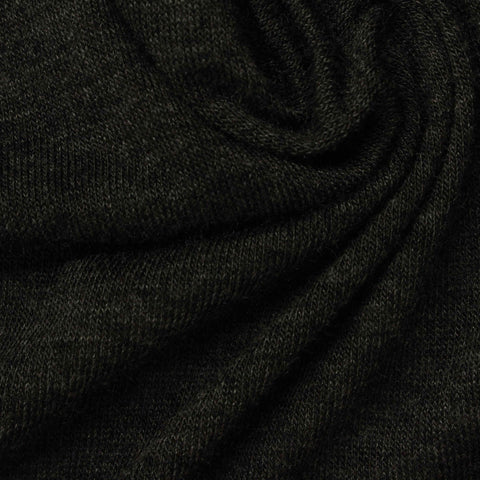Jersey Knit Fabric, 110 gsm, 175 cm — Black