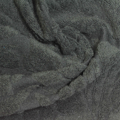 Dark Grey Abstract Jacquard, Poly-Cotton