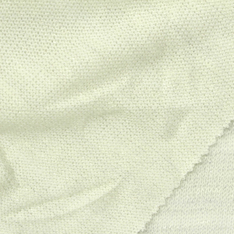 Cream Marl Chunky Knit, Viscose-Poly, 190 gsm