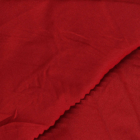 Polyester Stretch Jersey Knit Fabric, 165 gsm, 155 cm — Red