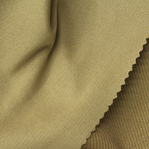 Polyester Stretch Rib Knit Fabric, 280 gsm, 165 cm — Khaki, ref EF-262095