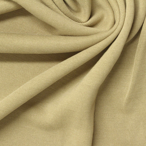 Modal Polyester Jersey Knit Fabric, 174 gsm, 173 cm — Khaki