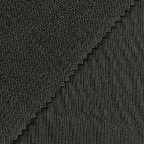 100% Cotton French Terry Fabric, 330 gsm, 175 cm — Green