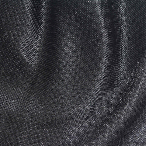 Dark Grey Marl Knit, Nylon-Metallic, 135 gsm
