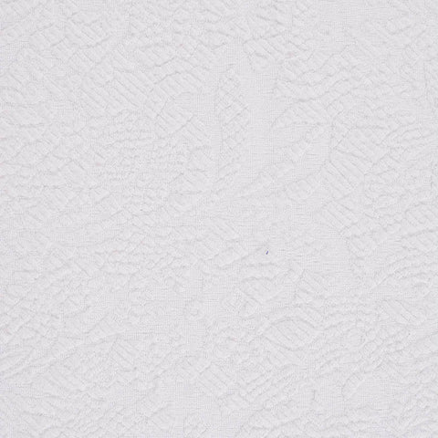 White Tone-on-Tone Jacquard, Cotton-Poly, 224 gsm