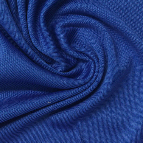 100% Polyester Rib Knit Fabric, 260 gsm, 160 cm — Blue